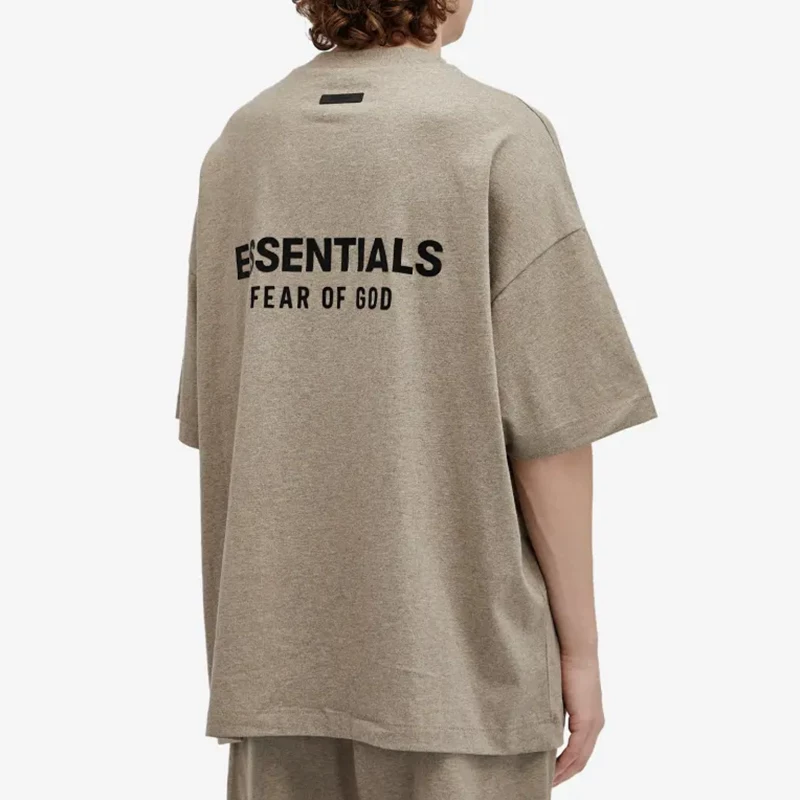 Я не модный FOG ESSENTIALS Season 9 Double Line High Street Casual Loose Holiday Series Laminated Short Sleeves