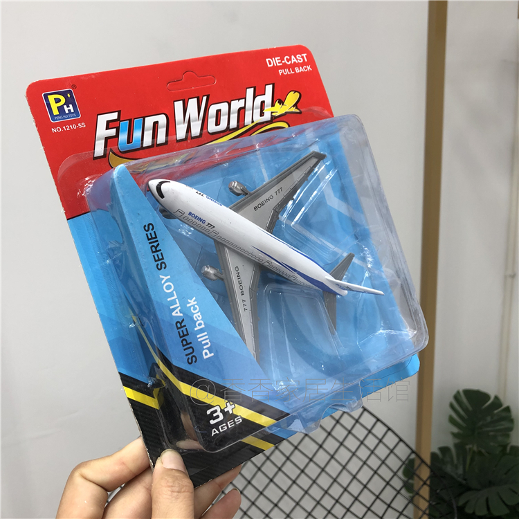 Few - sized collection of 777 alloy back - up aircraft model