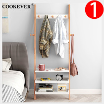  Nordic ladder bedside table Simple modern multi-function solid wood bedroom bedside creative storage locker shelf