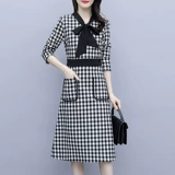 Шерстяное демисезонное платье, большой размер, по фигуре, подходит для подростков