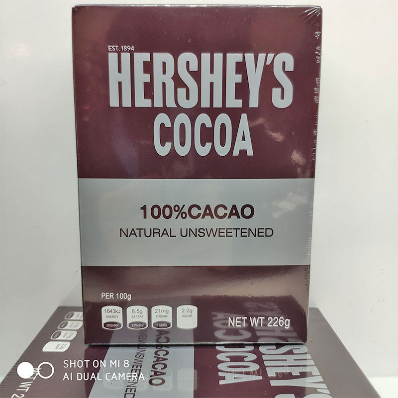 HERSHEYS good time cocoa powder 226g hot cocoa pure chocolate powder brewed with low sugar powder