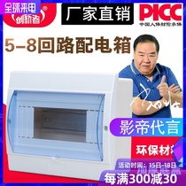 Bull plastic surface mounted concealed universal air conditioning air switch waterproof box power distribution box two or three circuits 2P air open