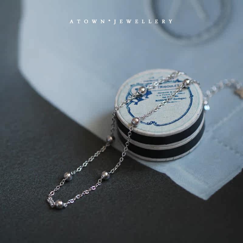 Bracelet de cheville Femme ATOWN en Argenterie - Ref 3103392 Image 3