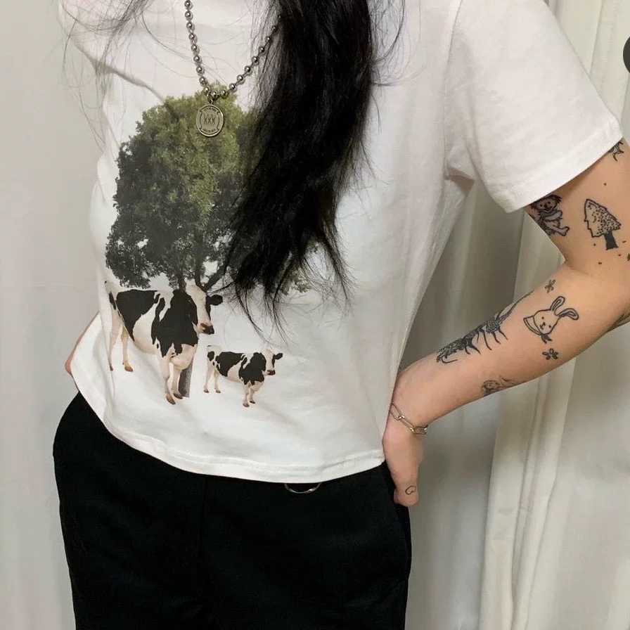 Летняя короткая брендовая футболка, slim fit, с коротким рукавом, приталенная