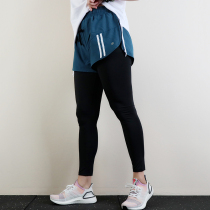 May fake two pieces of fitness pants female size fat mm sports trousers running quick-dry tight yoga suit pants outside