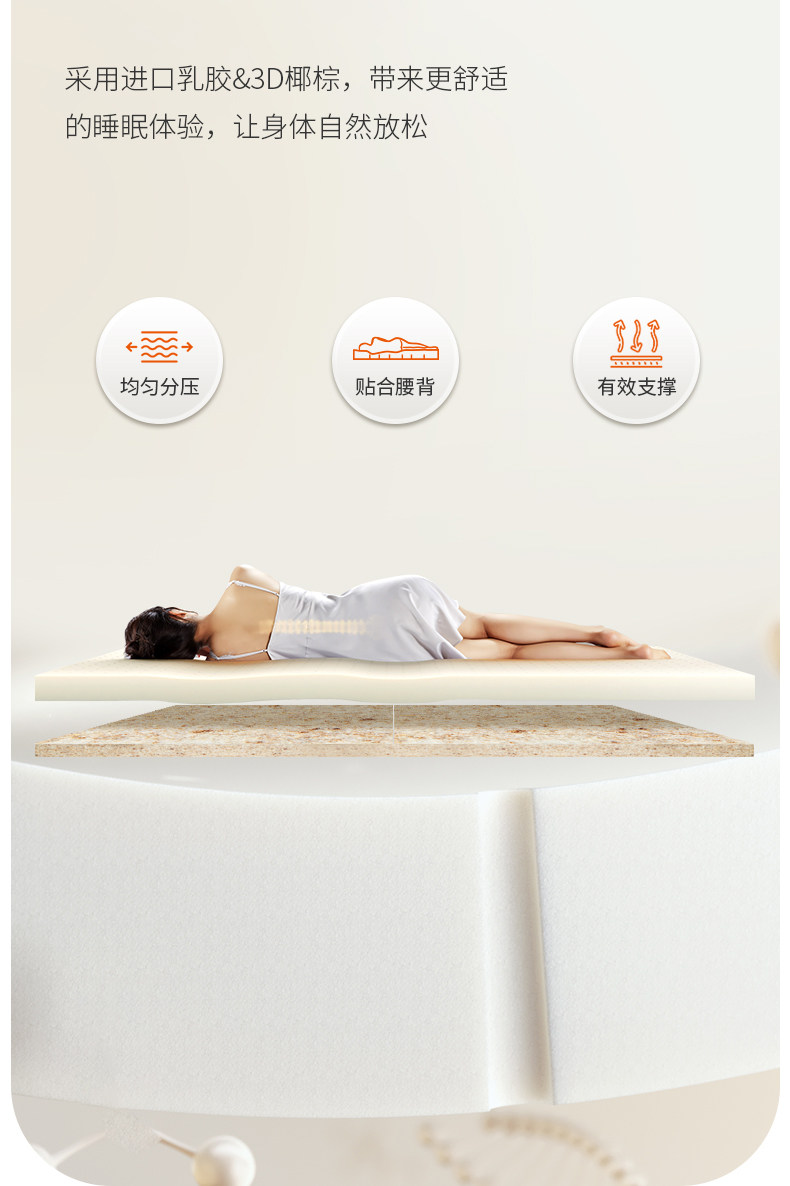 喜临门,乳胶床垫,床垫,天猫优惠券