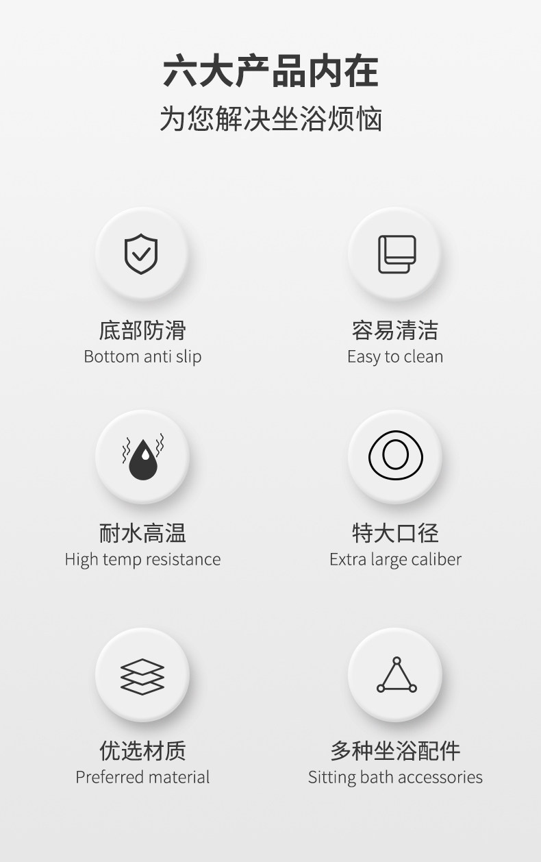 Биде 男士专用坐浴盆浸泡痔疮老人肛周泡药前列腺熏蒸马桶盆专用坐浴凳 Assistant Kang