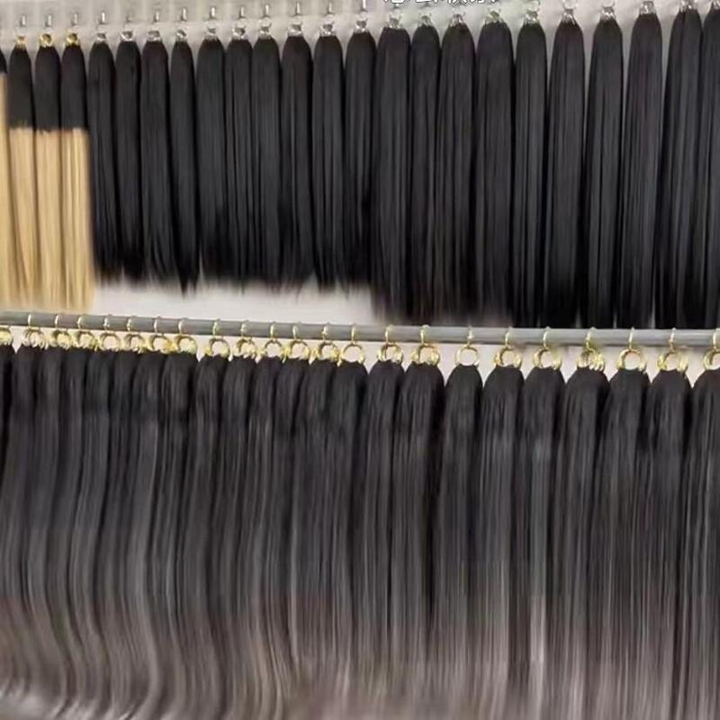 Third-Generation Non-Folded Feather Hair Extensions, Thickened Full Real Hair Micro-Braided Feather Hair Extensions, Original Braided Hair, Yunnan Hair, Vietnamese Hair Third-Generation Non-Folded Feather Hair Extensions, Thickened Full Real Hair Micro-Braided Feather Hair Extensions, Original Braided Hair, Yunnan Hair, Vietnamese Hair
