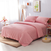  New cotton kit Cotton old rough cloth four-piece set traditional zen plain bedding