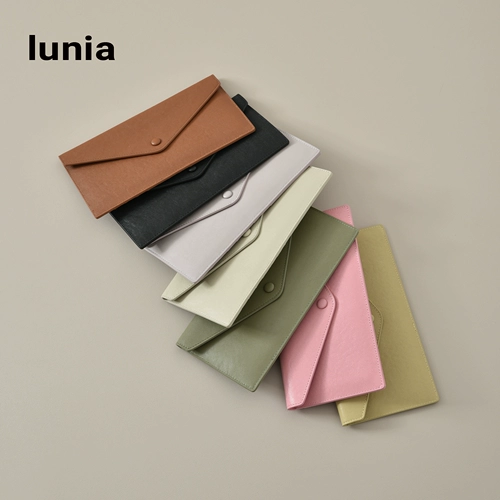 Ультратонкий кожаный длинный бумажник, универсальный картхолдер, барсетка, сумка, воловья кожа, из натуральной кожи