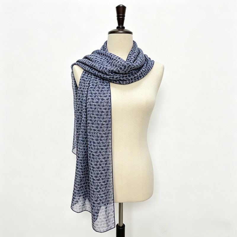 Early Spring New Style Letter m Light Luxury Chiffon Beach Sun Protection Long Scarf Women's Silk Shawl 110*180