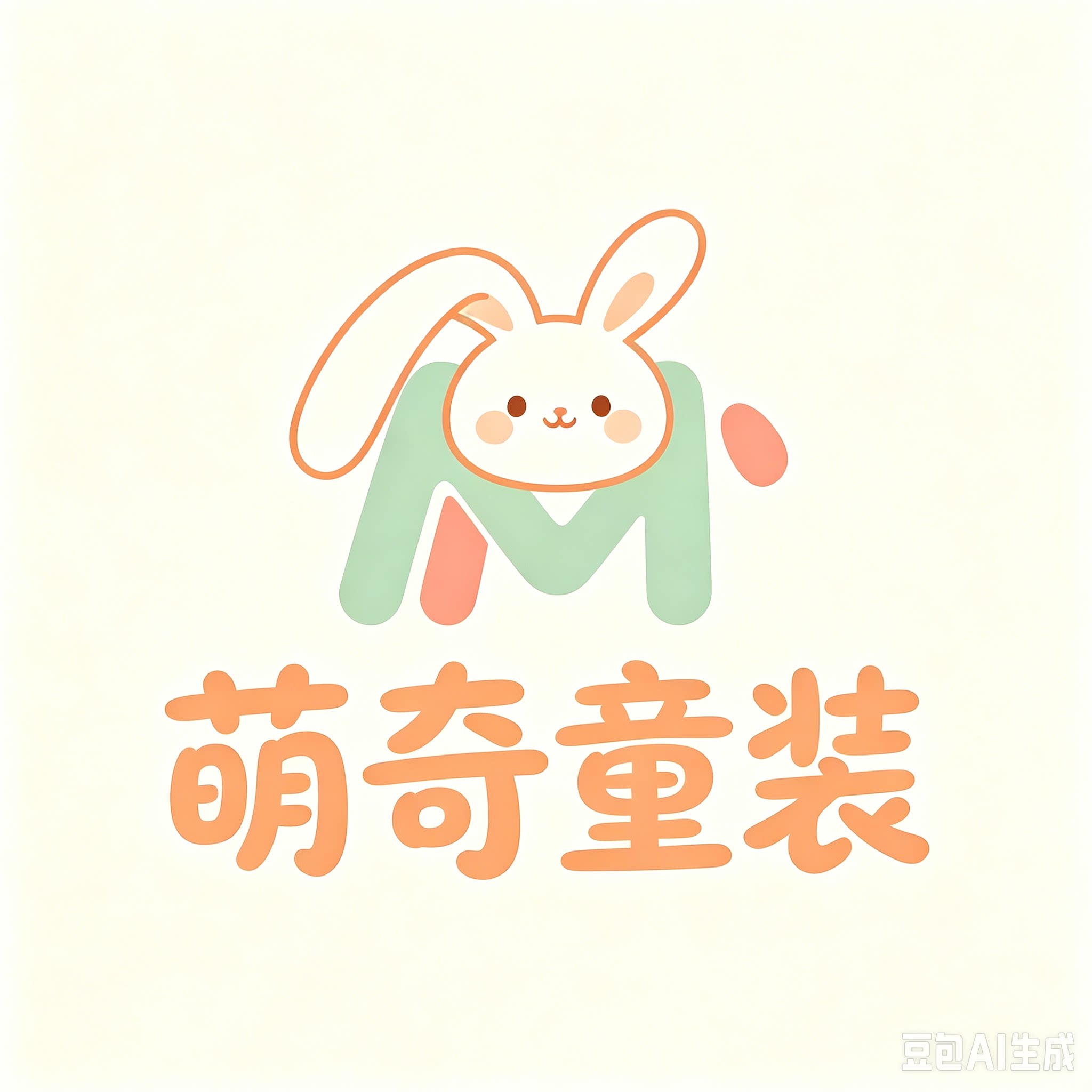 萌奇童装的LOGO