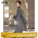 尚静翻领双排扣秋冬羊毛大衣女2025新款高级感双面呢中长款外套