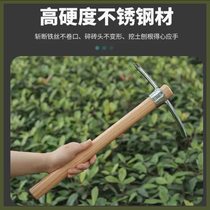 Douyins same outdoor stainless steel pickaxe small foreign pickaxe cross pickaxe double-headed pickaxe high hardness practical tool wear-resistant and disassembly