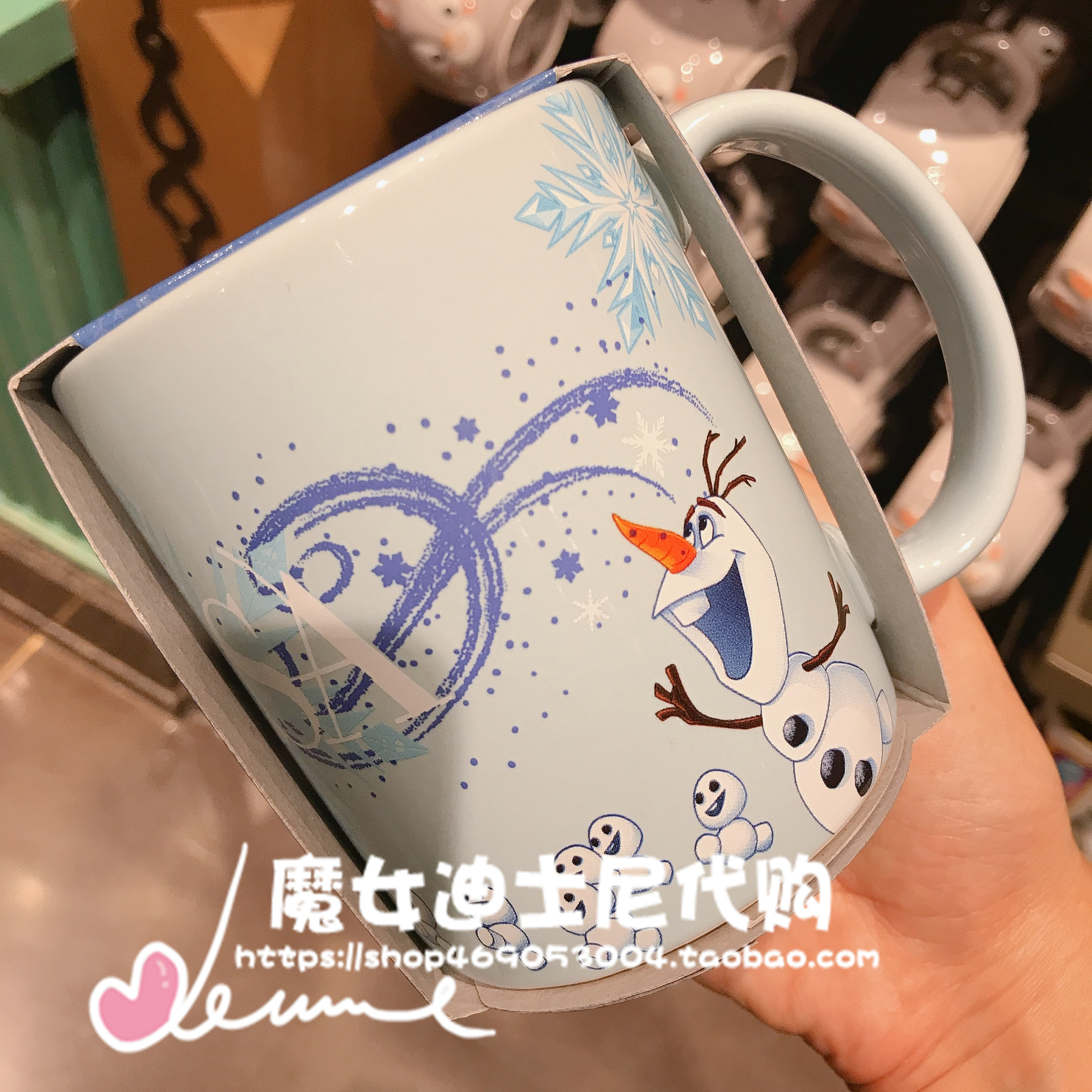 Decor & 100Shanghai Disneyland Domestic purchasing agent Mickey Minnie Mug Donald Duck Big mouth ceramics Mark cup Water cup just