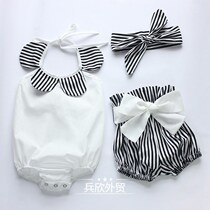 summer new style childrens wear bowknot triangle garment
