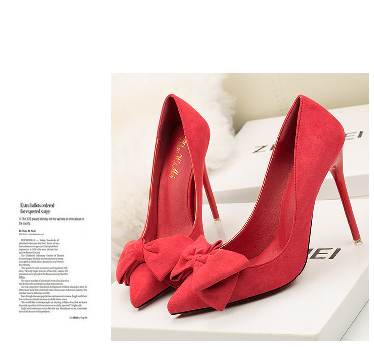 Мрачный женщины на высоких кабгалстук-бабочкаах обувь bowknot women high heel shoes OTHER / Other 