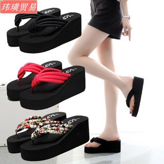 Girl Summer Slipper Women High Platform Flip Flops