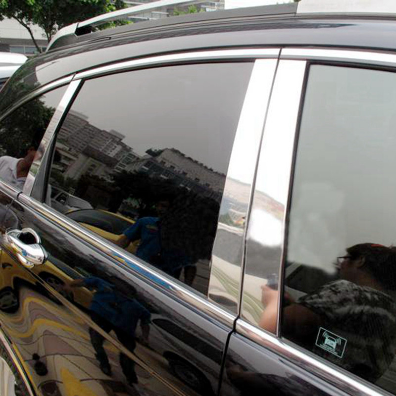 07-11-12-17-21 CRV modified special center column decorative strip column bright strip stainless steel window decorative strip