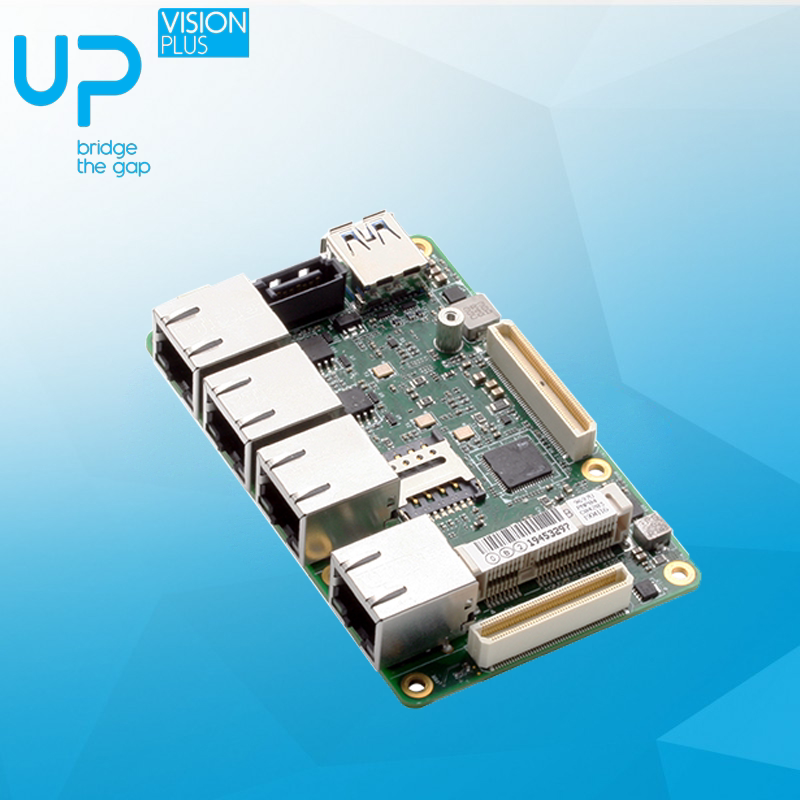 Net Plus Expansion Board 4 network interfaces compatible with UP Core Plus intel x86 development board AAEON