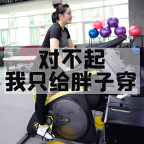 Large size fitness clothes women fat mm gym sports set women 200 jin autumn thin running yoga clothes top