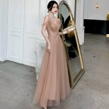 Летнее платье подружки невесты, длинное вечернее платье, по фигуре, простой крой, для подружки невесты, средней длины