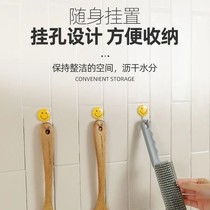 Kitchen bathroom countertop floor window silicone multifunctional cleaning brush gap brush scraper brush three-in-one cleaning brush