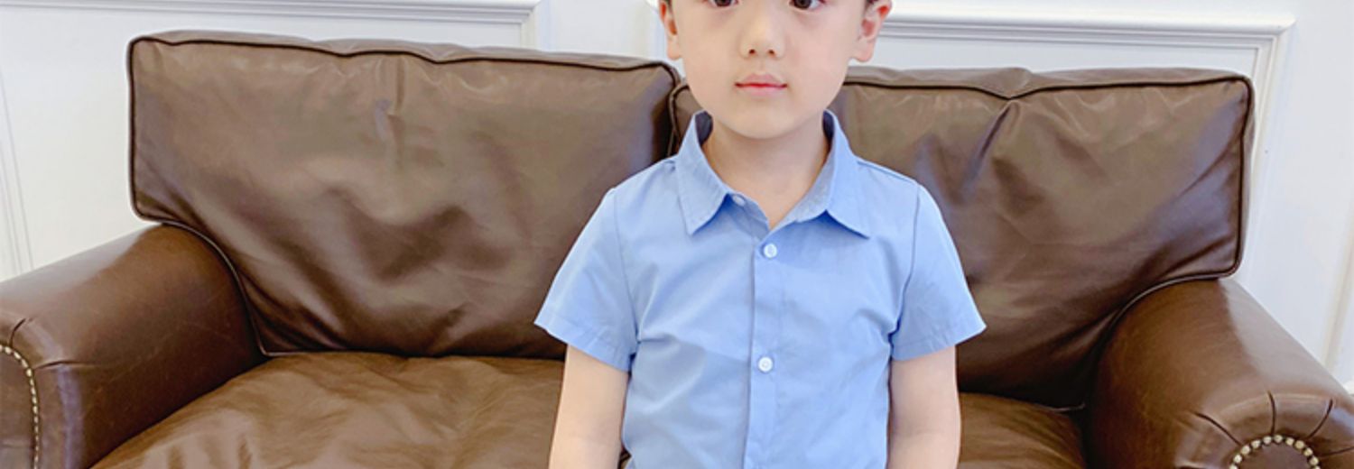 Áo sơ mi tay ngắn cho bé mùa hè 2019 mới xuân trẻ em quần áo bé trai áo cotton trắng ve áo chạm đáy thủy triều - Áo sơ mi áo sơ mi bé gái 10 tuổi