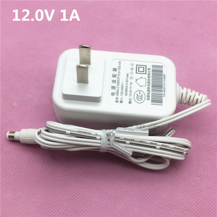 12V1A 12.0V Desk Lamp Router Broadband Fiber Cat Telecom Set-Top Box Power Supply MSA-C1000CP Moso