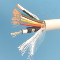 Pure copper SYV75-3 monitoring line with power supply integrated line video cable coaxial cable with 6-core power supply line
