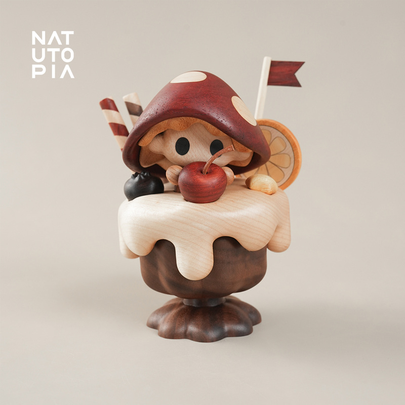 Original Design by Winki, the Sweet Collectible Wooden Trendy Toy Figurine, High-End Desktop Ornament Original Design by Winki, the Sweet Collectible Wooden Trendy Toy Figurine, High-End Desktop Ornament