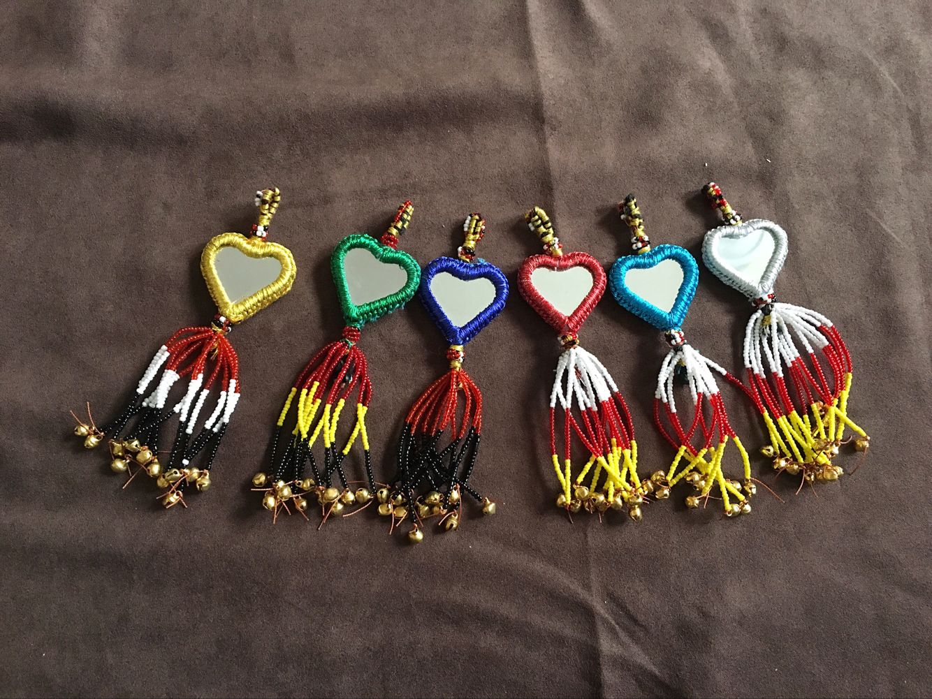 Spot foreign imported Tribal Light original ATS American Tribal belly dance DIY waist chain heart-shaped tassel