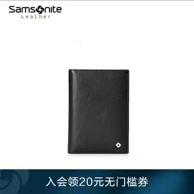 Samsonite Card bag Men's passport holder Protective cover Multi-card ID bag wallet Driver's license Passport bag New