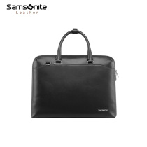  Samsonite mens briefcase large capacity light luxury cowhide leather handbag Business 13 inch shoulder computer bag TL1