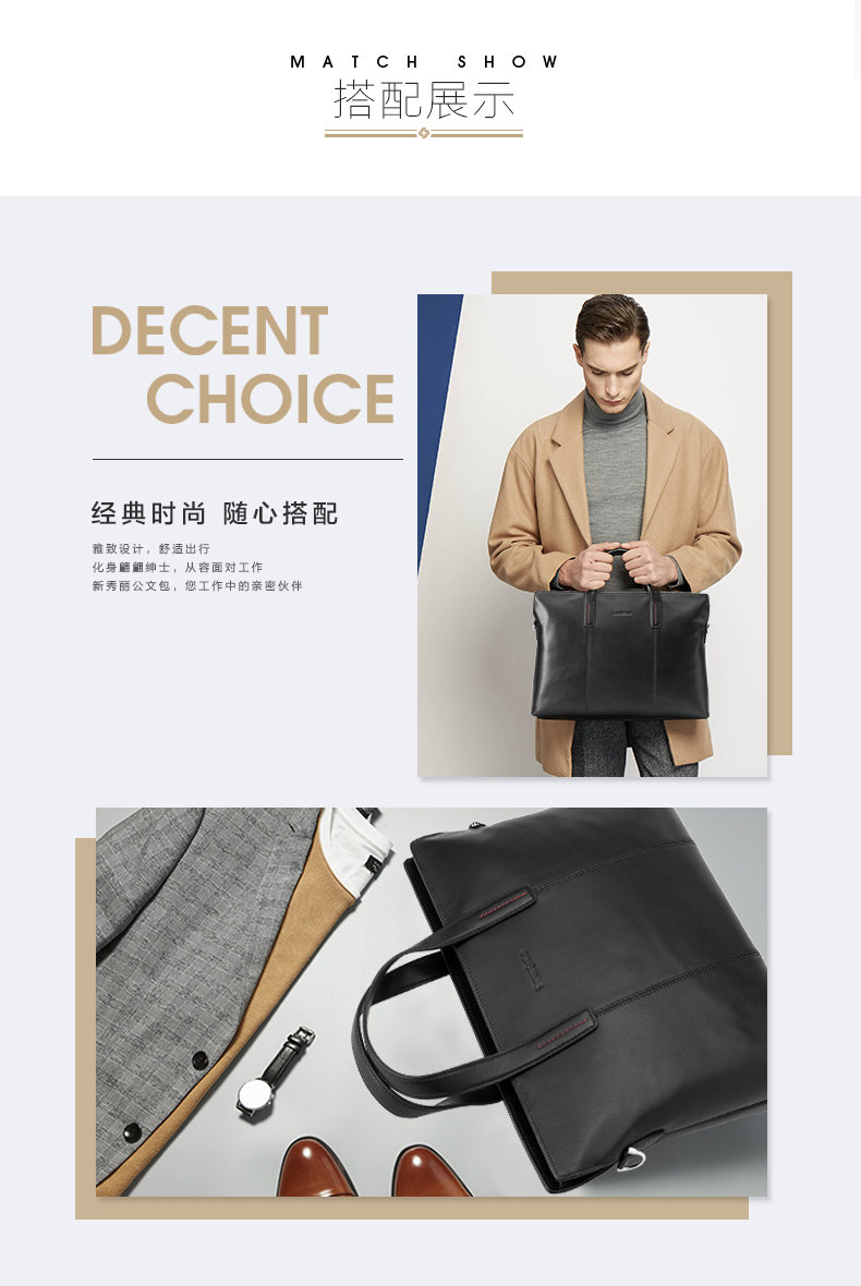 双11预售 Samsonite 新秀丽 Cater系列 男士牛皮公文包 TK9 ¥744包邮(需100元定金)