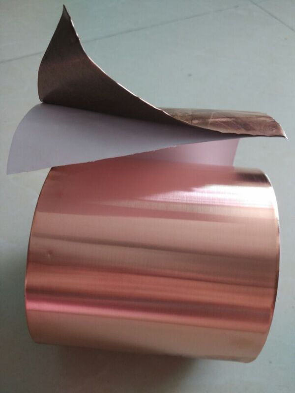 Single-Conductor Copper Foil Tape Wholesale Pure Copper Self-Adhesive Copper Foil Paper Thickened 0.15