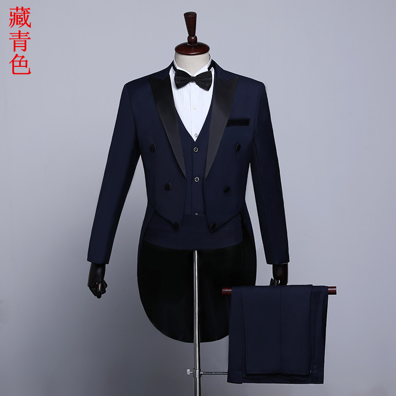 Hot-bán Halloween tuxedo nam chú rể phù dâu phù hợp với phép thuật hiển thị chủ hàng năm của trang phục vũ điệu