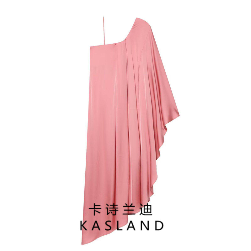 Kasland European and American Style Export Women's Clothing New Model 2026 Fashionable and Elegant One-Shoulder Kaftan Dress 1340072