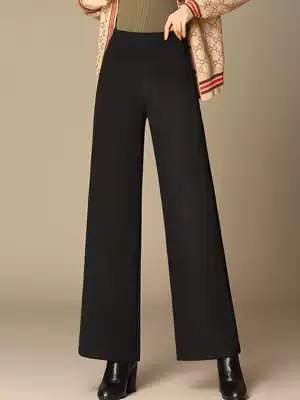 2021 spring and autumn new vertical wide leg pants women's pants high waist wide pants straight pants loose casual pants wide pants