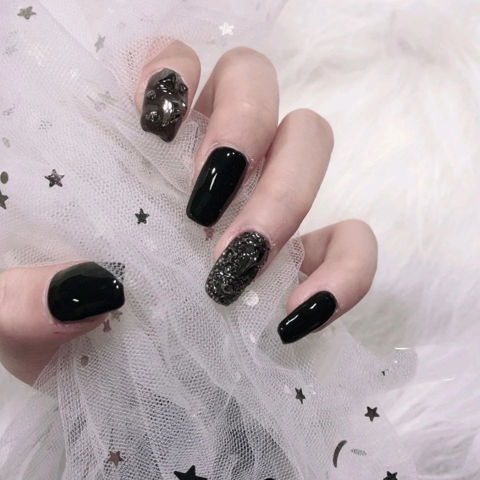 New beauty nail pure black nail polish special white special black nail polish rubber removable phototherapy nail polish meaty nail salon