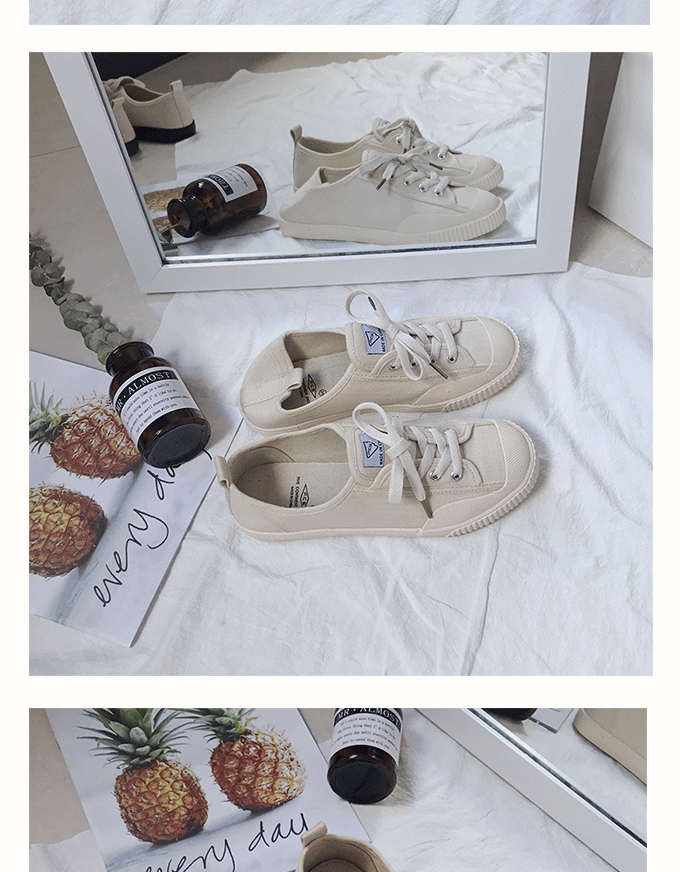 Giày vải mới 2018 nữ sinh viên phiên bản Hàn Quốc hoang dã của phong cách Harajuku ulzzang retro cổng gió chic chic giầy nữ nike