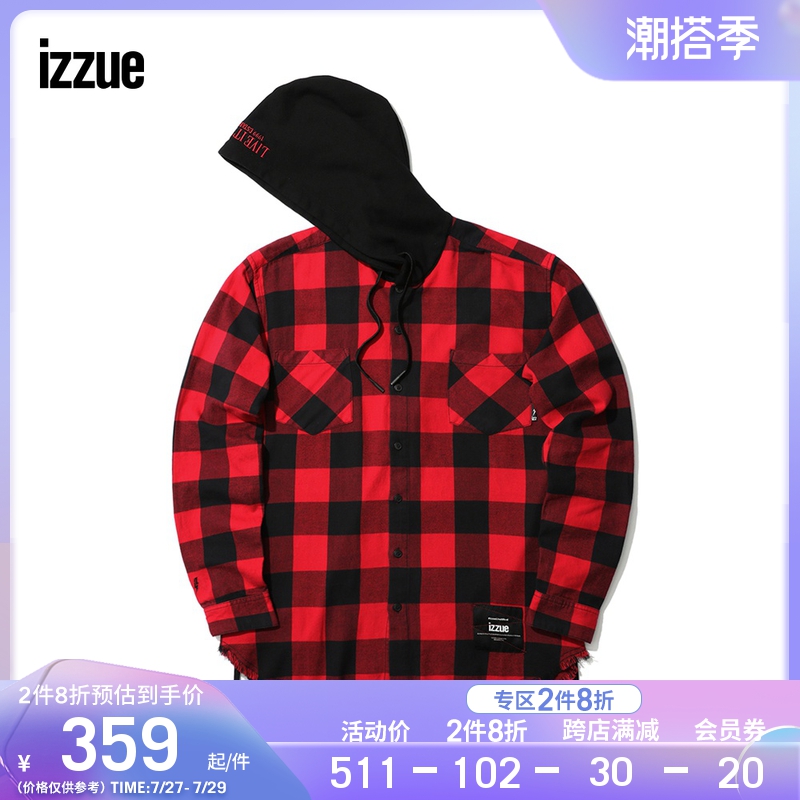 izzue men's dress with cap shirt autumn trending slogan vandal hairy side 8502F9D