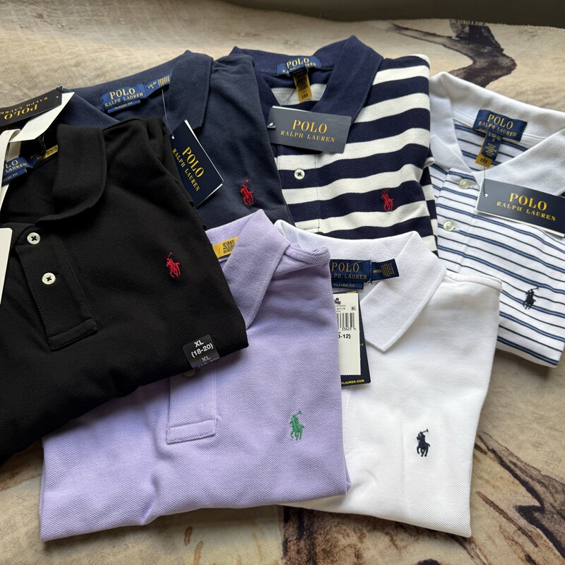 In-Stock Genuine Polo Ralph Lauren Ralph Lauren Boys' Pure Cotton Polo Shirt with Two Buttons
