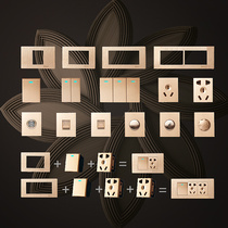 Type 118 switch socket panel fifteen holes 9 six nine holes Twelve 12 household wall module free combination matching