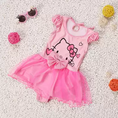 New girl swimsuit one dress girl girl child middle child Princess cute swimsuit hot spring swimsuit