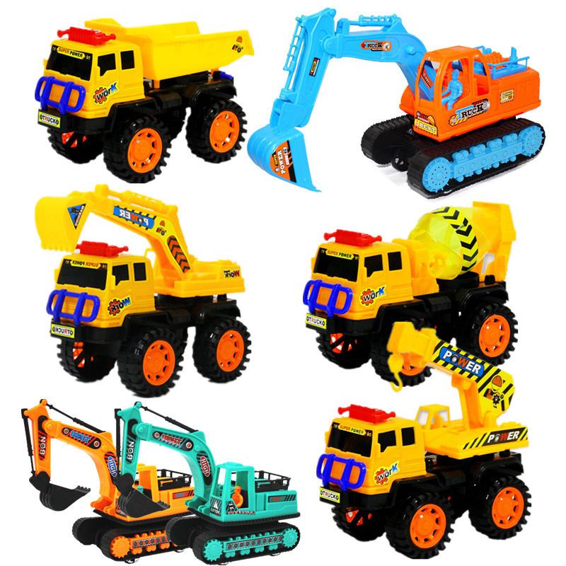 Children's toy Inertia Dredger Engineering Crane Tipping Bucket Cart Dumping Car Baby Boy Wonder Kit Big