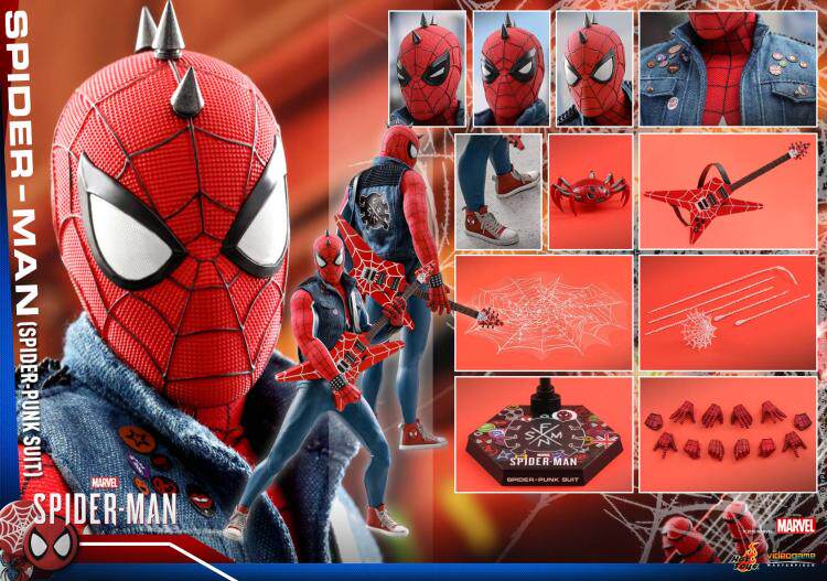 SF HotToys HT 1 6 PS4 Game VGM32 Spider-Man Punk Spider-Man