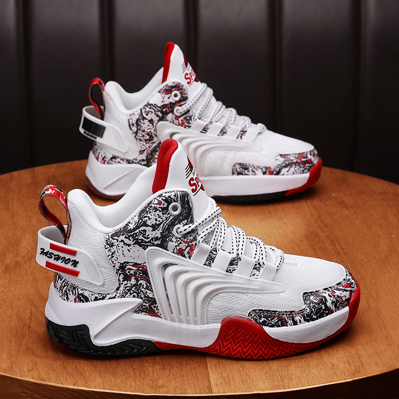 Basketball shoes boy Kobe big boy spring and summer mesh breathable non-slip wear-resistant high tube primary school children's sports shoes