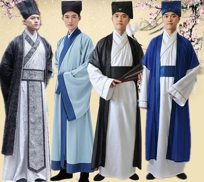 New Style Ancient Scholar Hanfu, Ancient Tang Suit for Men, Scholar's Attire, Performance Costume, Scholar's Robe New Style Ancient Scholar Hanfu, Ancient Tang Suit for Men, Scholar's Attire, Performance Costume, Scholar's Robe