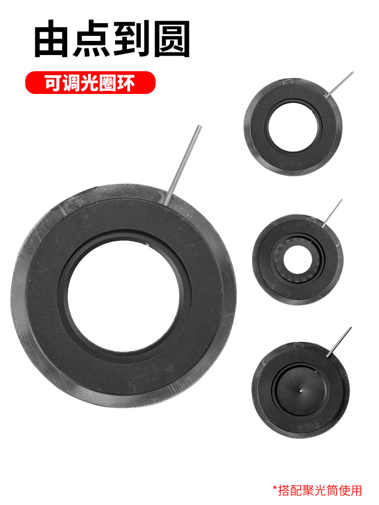 Xinweisen OT1 condenser Creative light effect Art modeling DIY Aperture ring Light effect film Projection beam light tube accessories